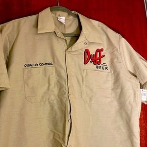 The Simpsons duff work shirt